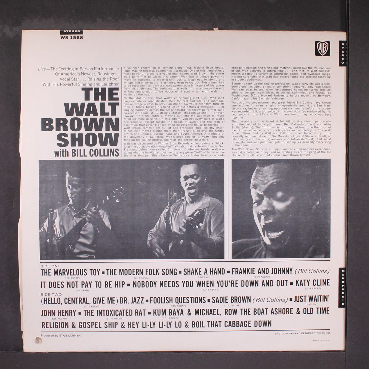 the walt brown show by WALT BROWN