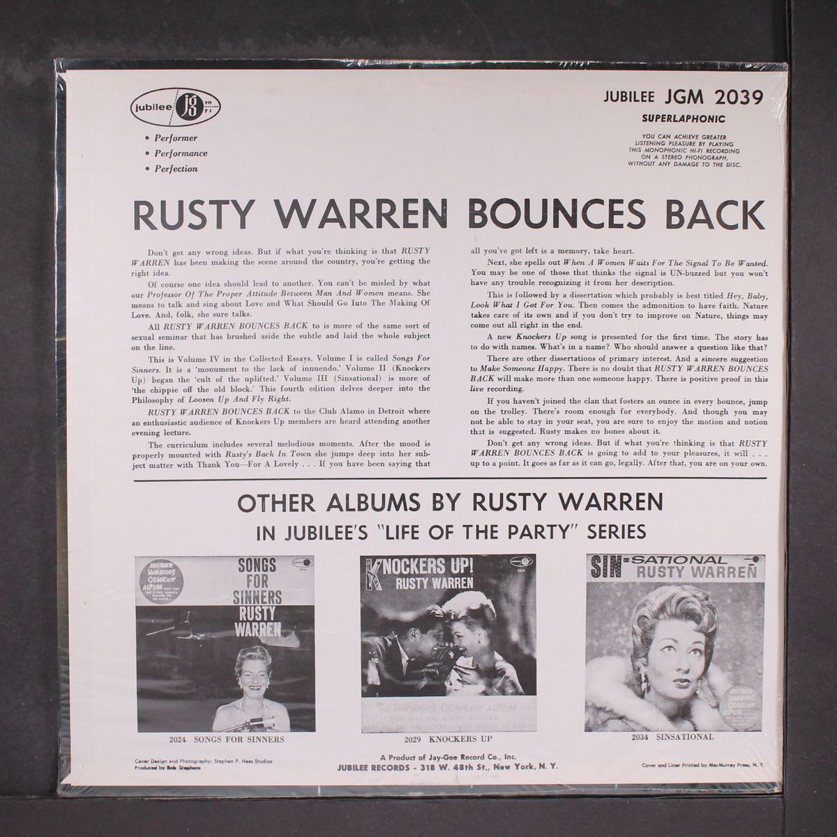 bounces back by RUSTY WARREN