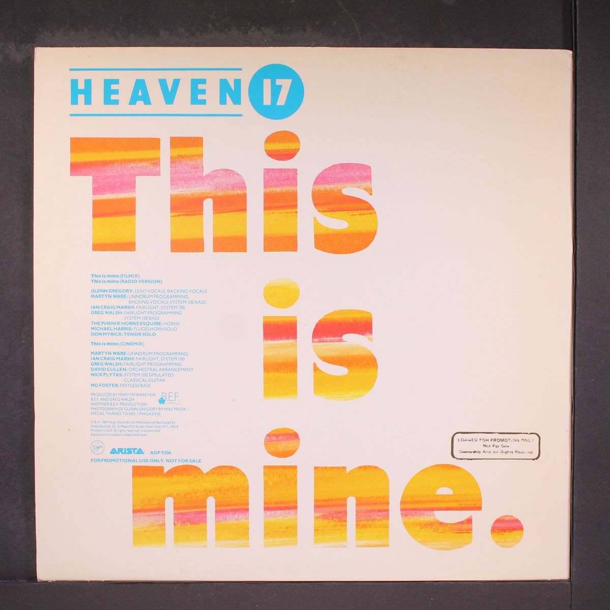 this is mine by HEAVEN 17