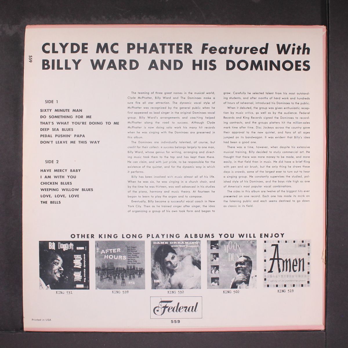 clyde mcphatter with billy ward & dominoes by CLYDE MCPHATTER W/ BILLY WARD & DOMINOES