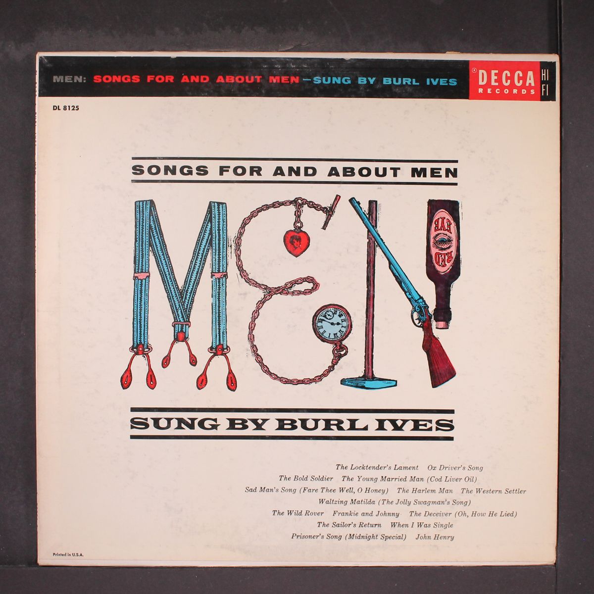 songs for & about men by BURL IVES