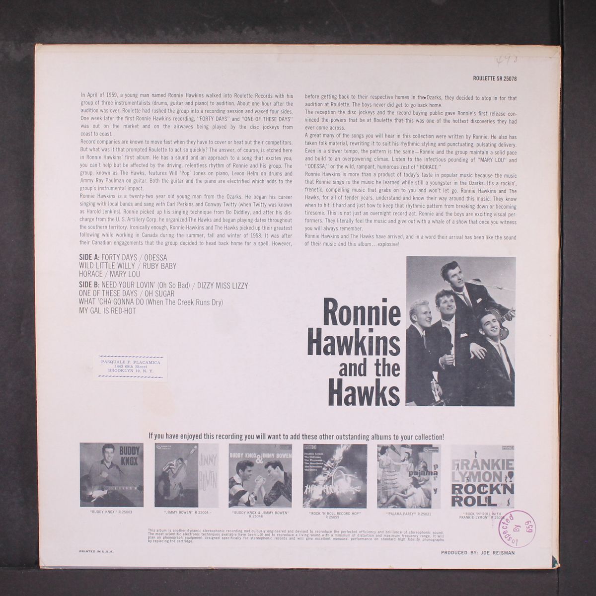 ronnie hawkins by RONNIE HAWKINS