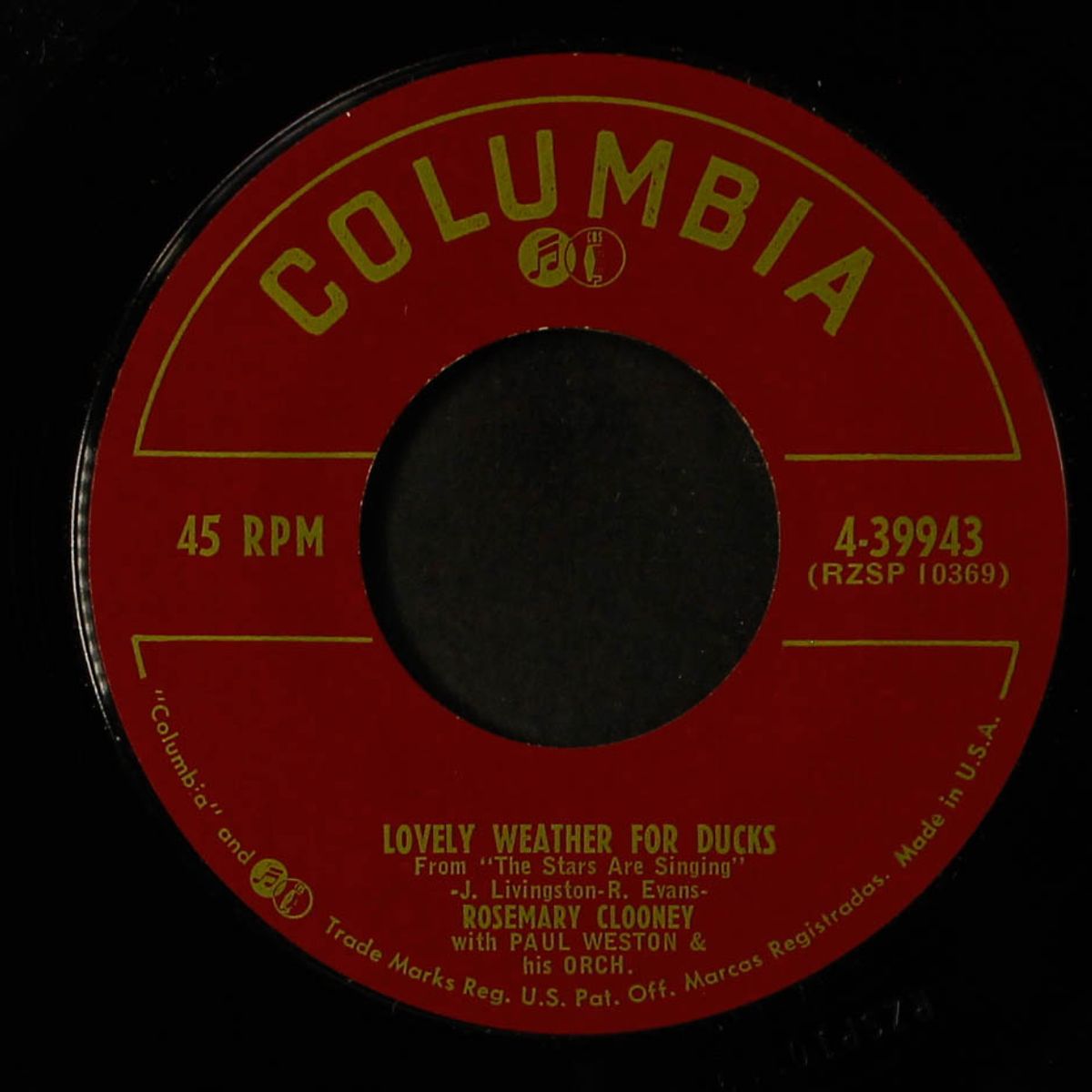 haven't got a worry / lovely weather for ducks by ROSEMARY CLOONEY