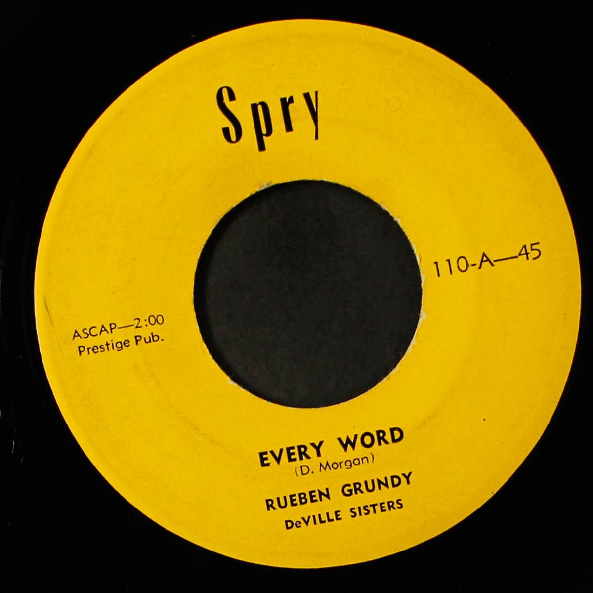 every word / sail away by RUEBEN GRUNDY & DEVILLE SISTERS