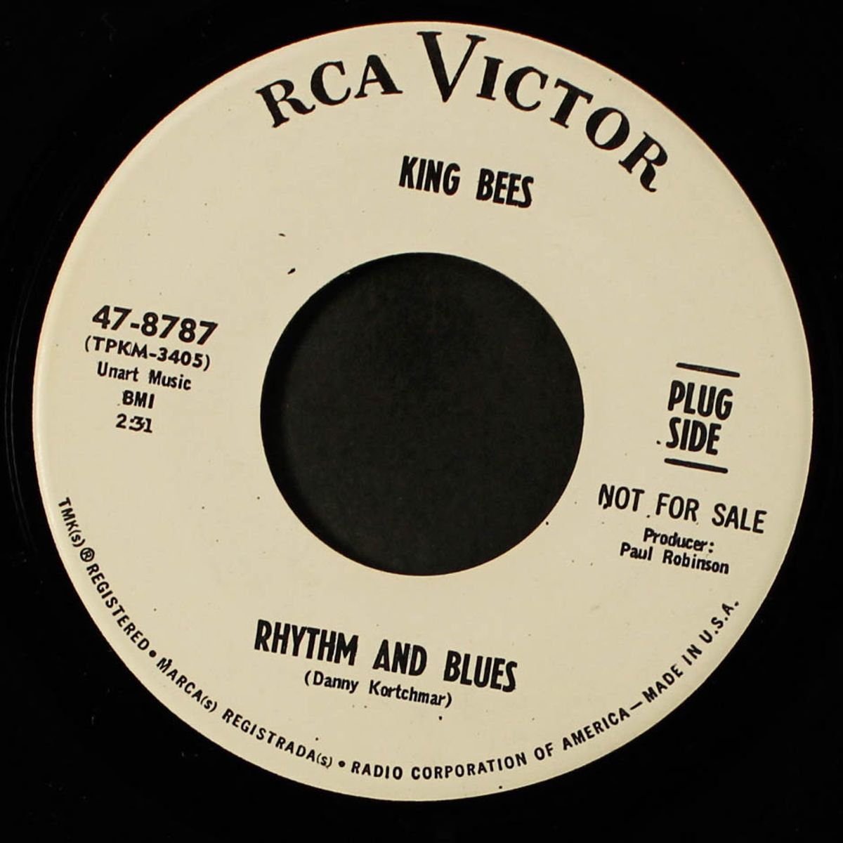 rhythm and blues / on your way down the drain by KING BEES