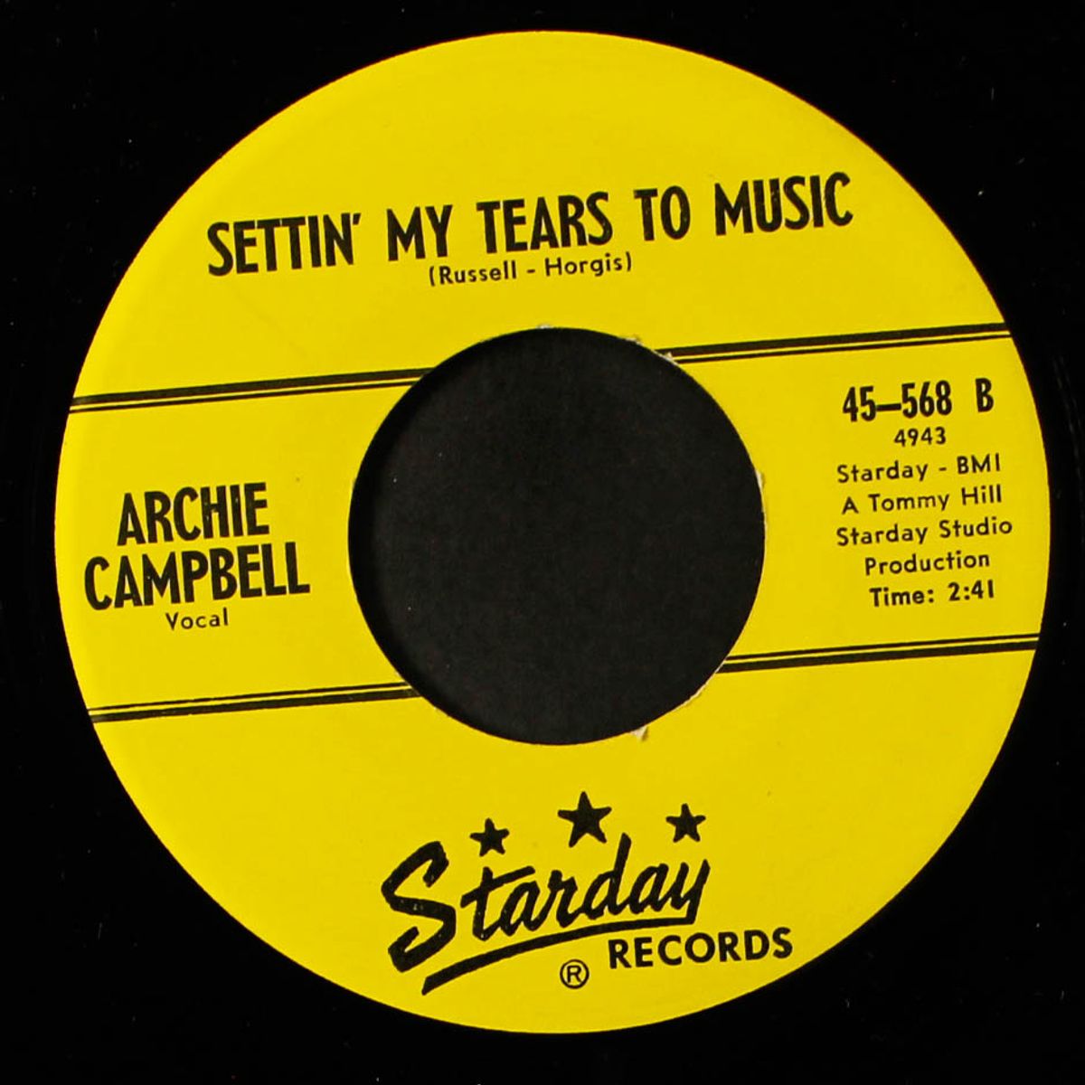 a woman's work is never done / settin' my tears to music by ARCHIE CAMPBELL