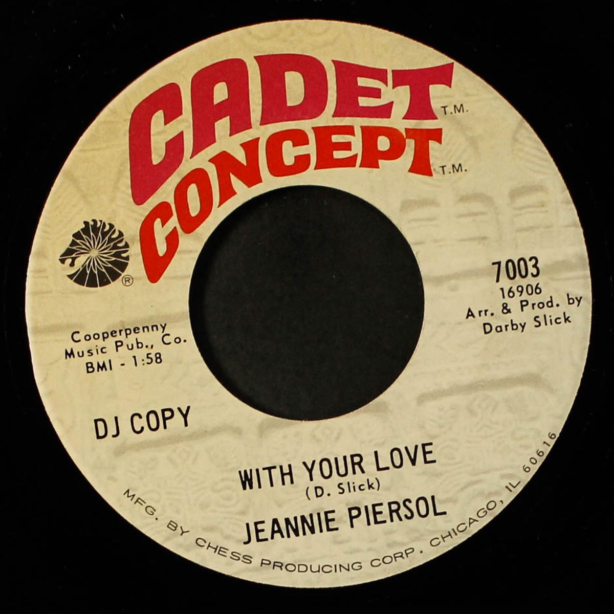 gladys / with your love by JEANNIE PIERSOL