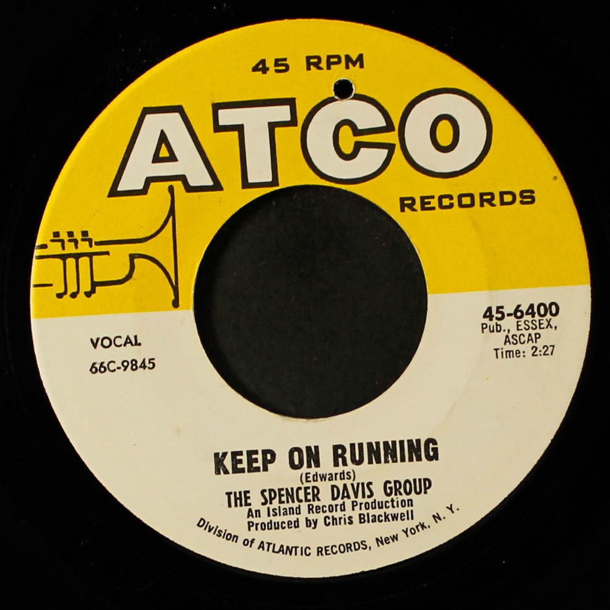keep on running / high time baby by SPENCER DAVIS GROUP