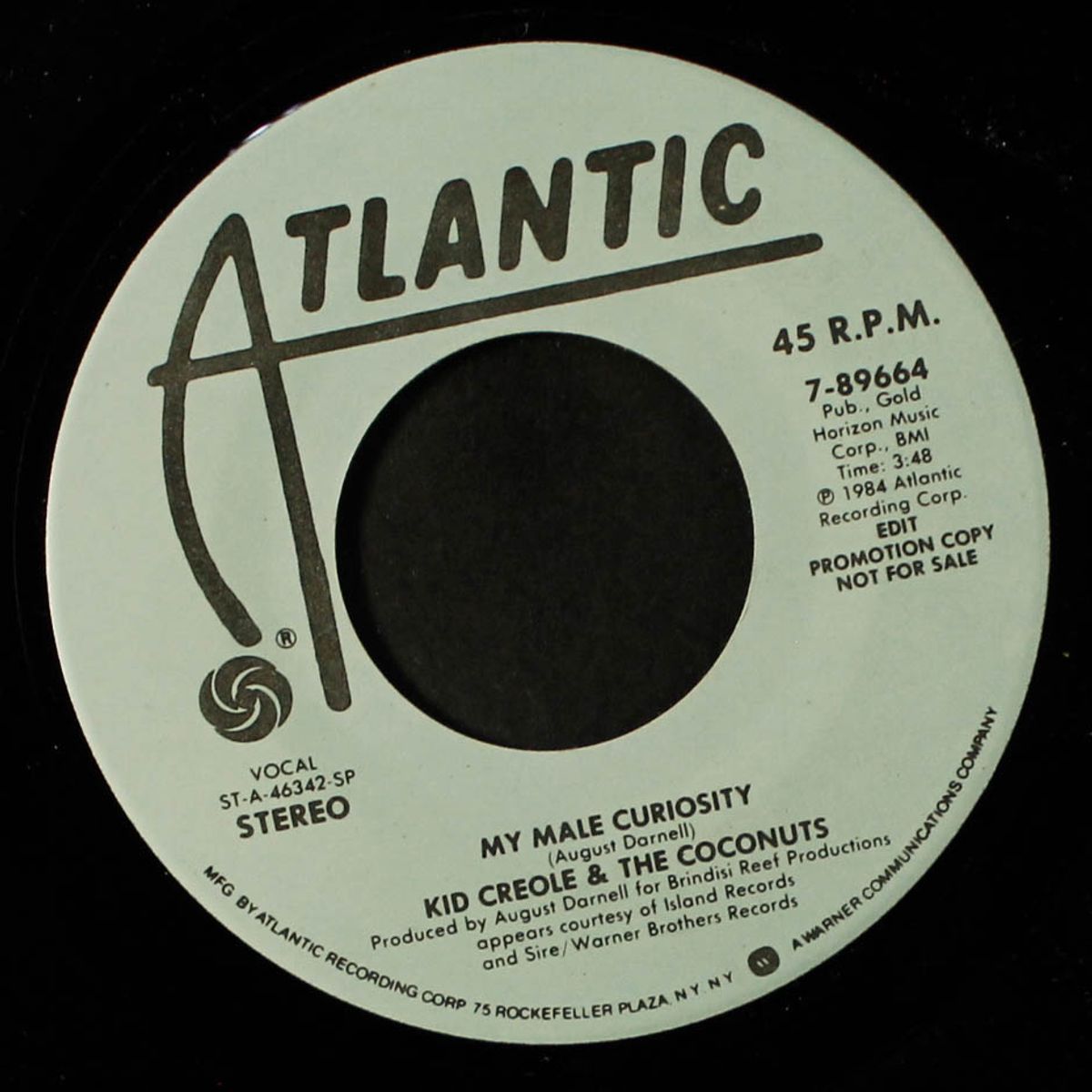 my male curiosity / short by KID CREOLE & COCONUTS