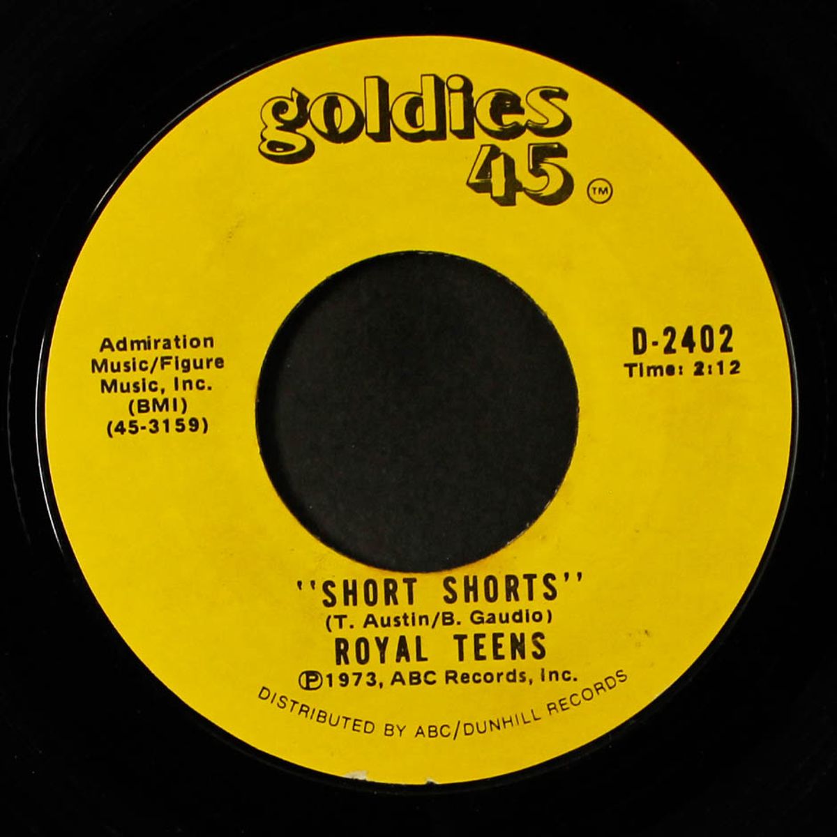 black slacks / short shorts by JOE BENNETT & SPARKLETONES / ROYAL TEENS