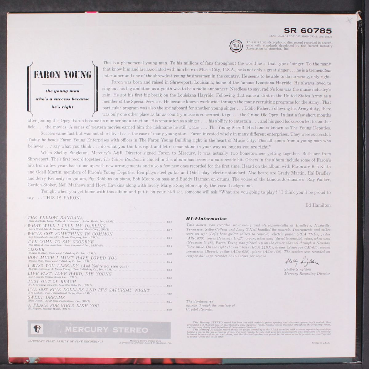 this is faron by FARON YOUNG