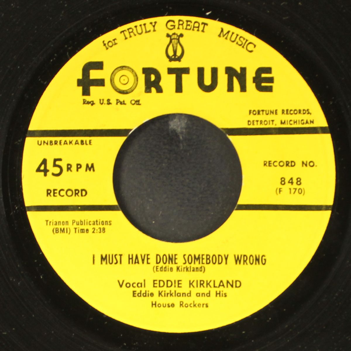 i need you baby / i must have done somebody wrong by EDDIE KIRKLAND