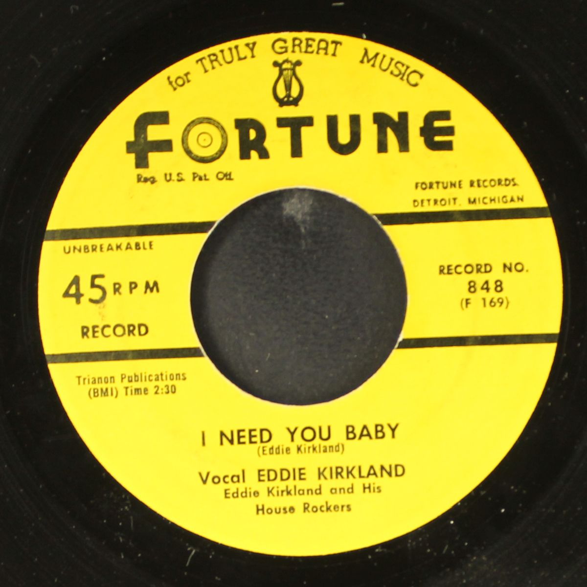 i need you baby / i must have done somebody wrong by EDDIE KIRKLAND