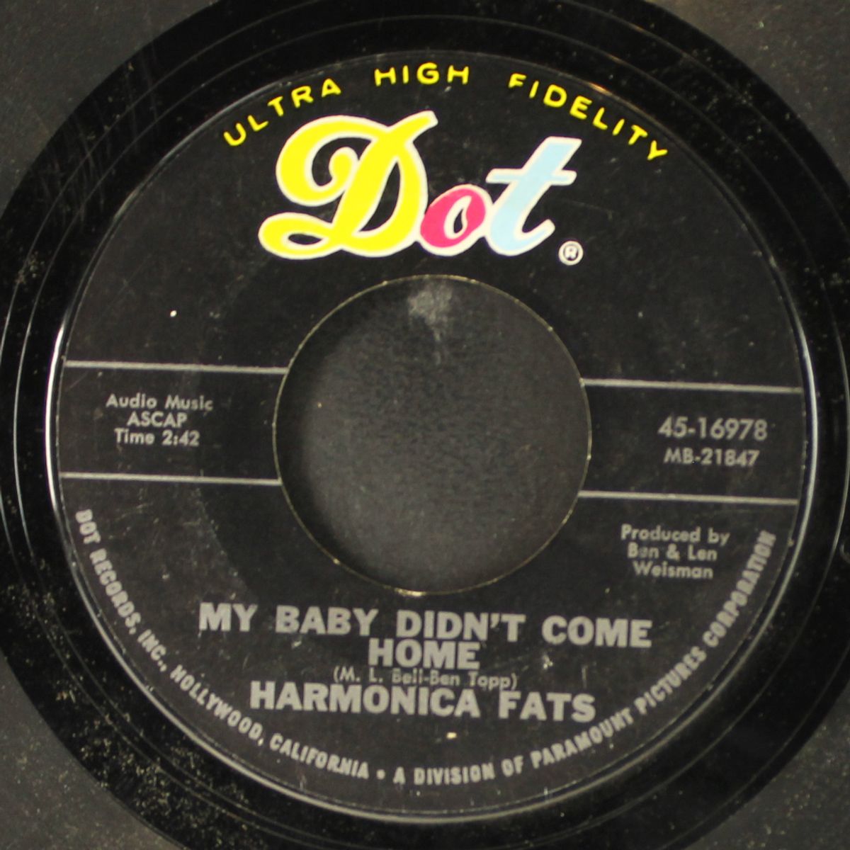 drive way blues / my baby didn't come home by HARMONICA FATS