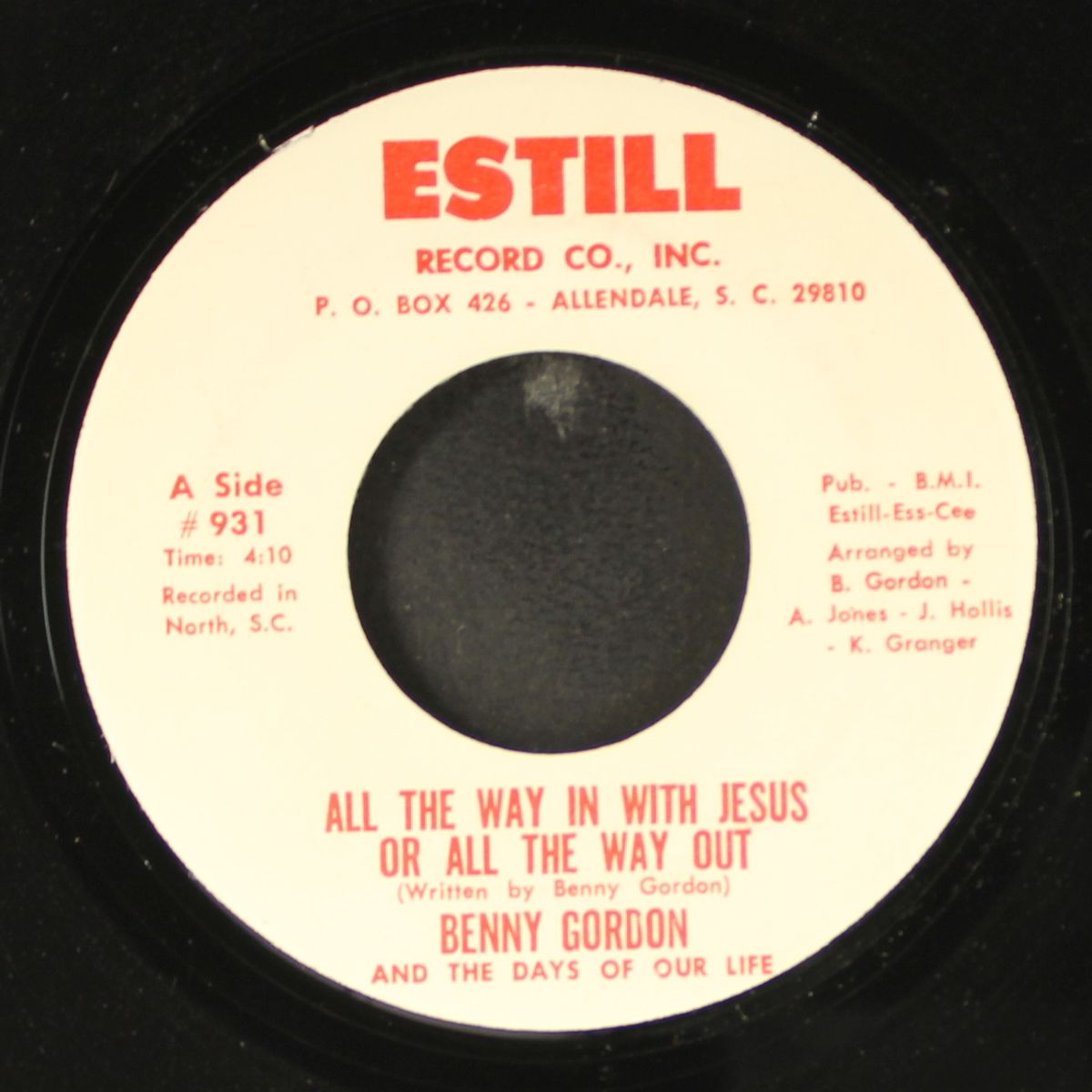we didn't know who you was jesus / all the way in with jesus or all the way out by BENNY GORDON & DAYS OF OUR LIVES