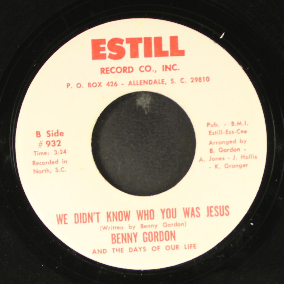 we didn't know who you was jesus / all the way in with jesus or all the way out by BENNY GORDON & DAYS OF OUR LIVES