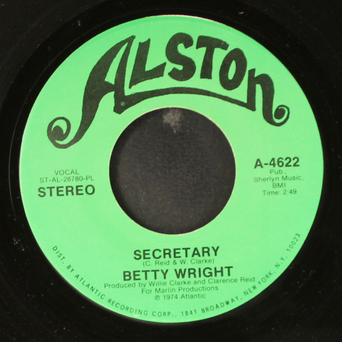 value your love / secretary by BETTY WRIGHT