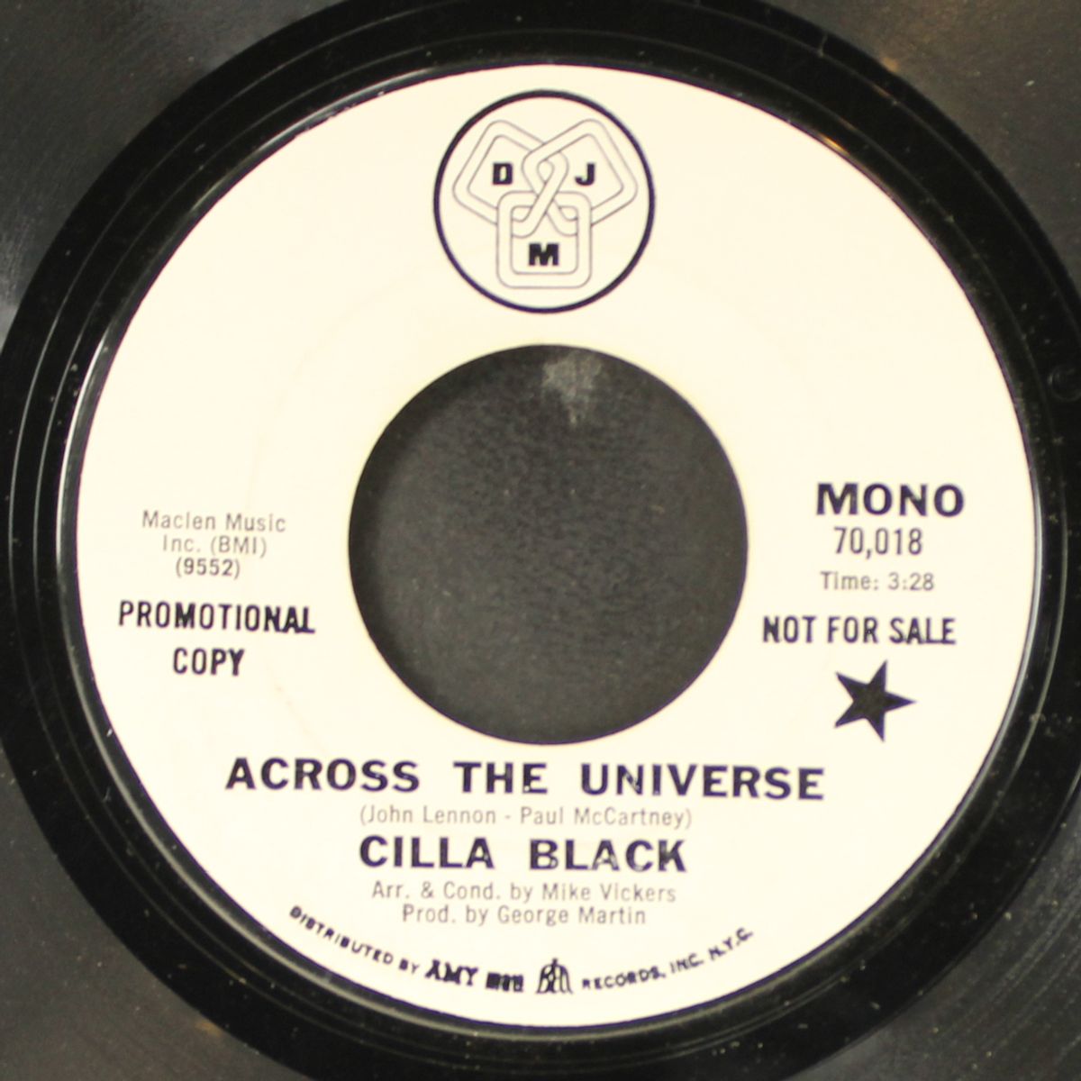 across the universe by CILLA BLACK
