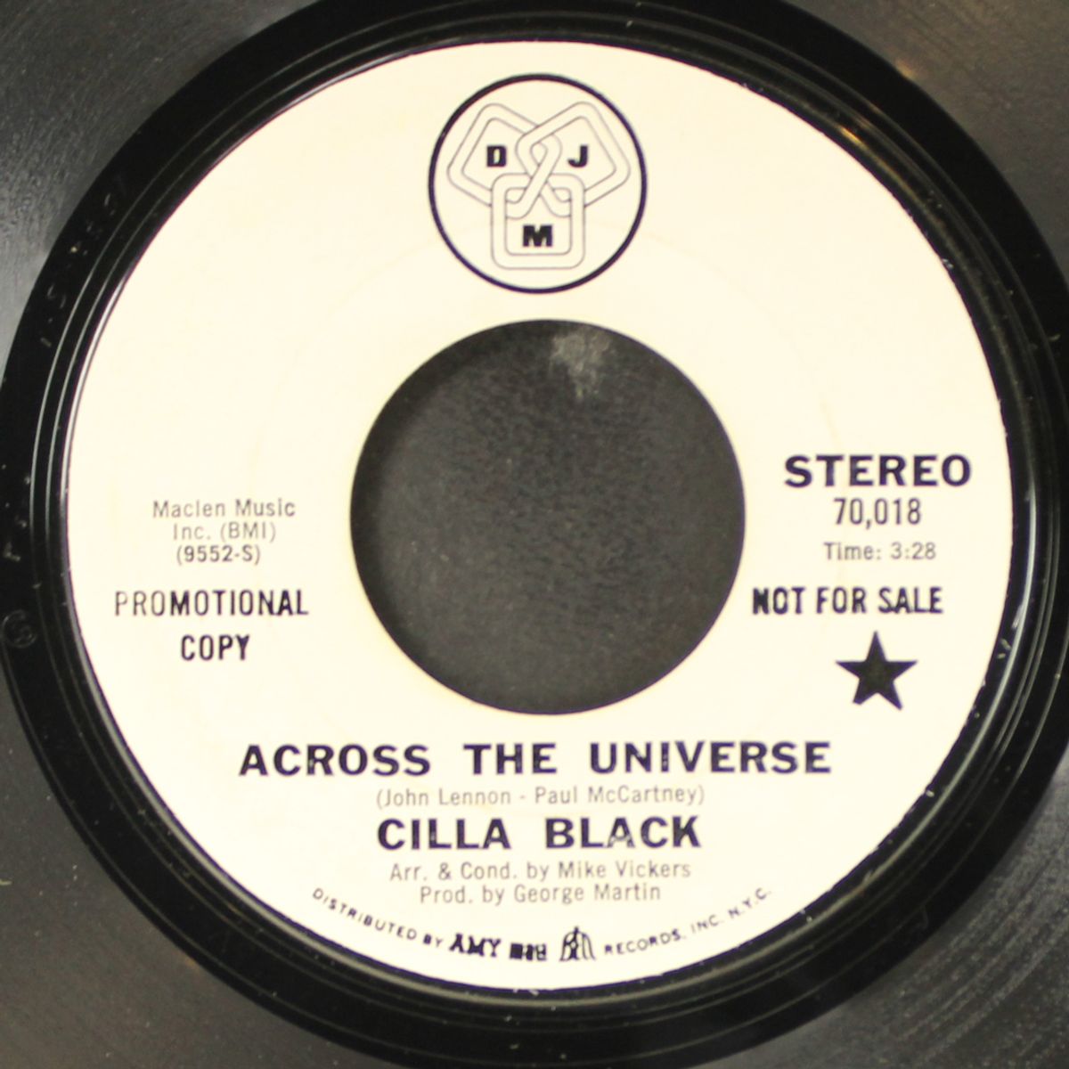 across the universe by CILLA BLACK
