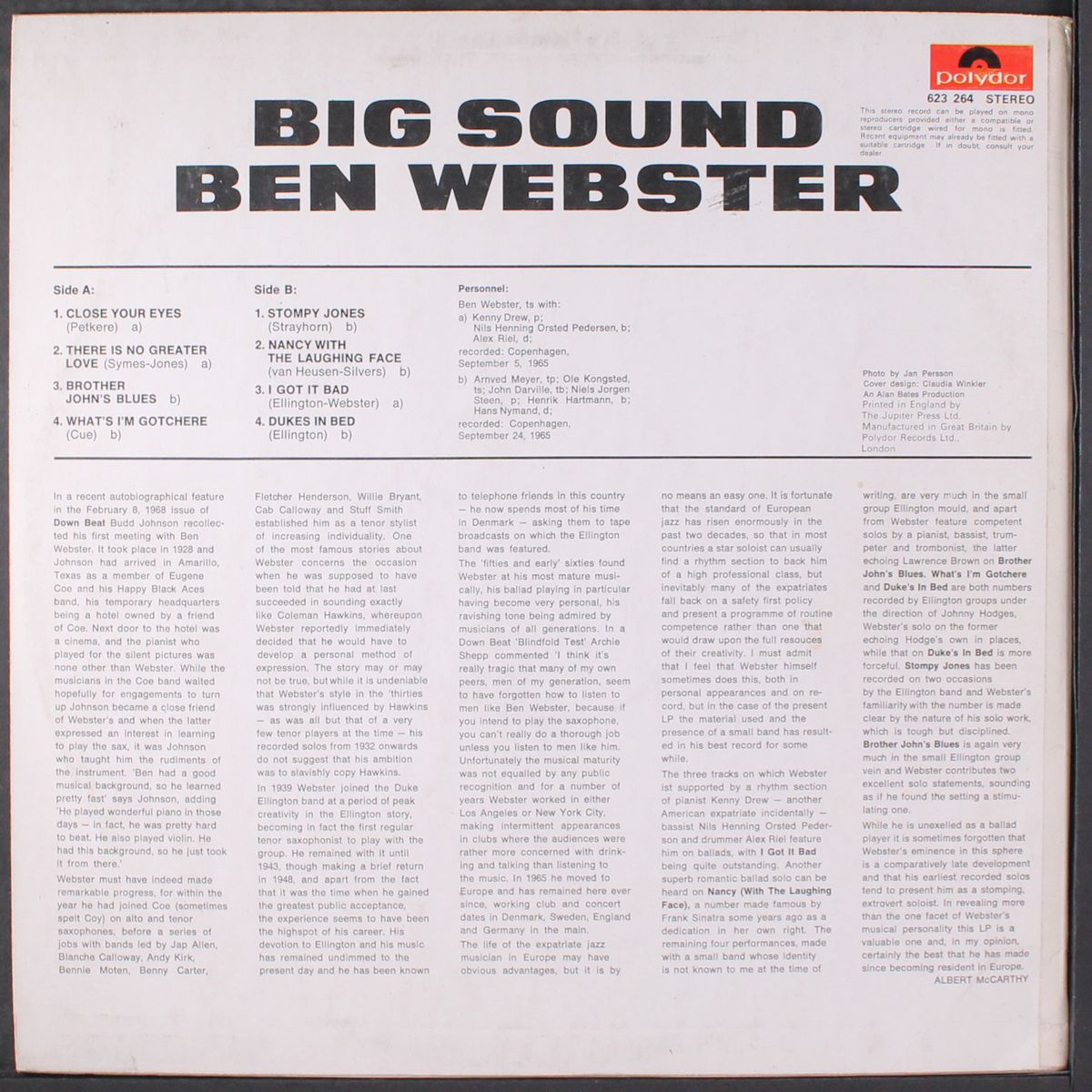 big sound by BEN WEBSTER