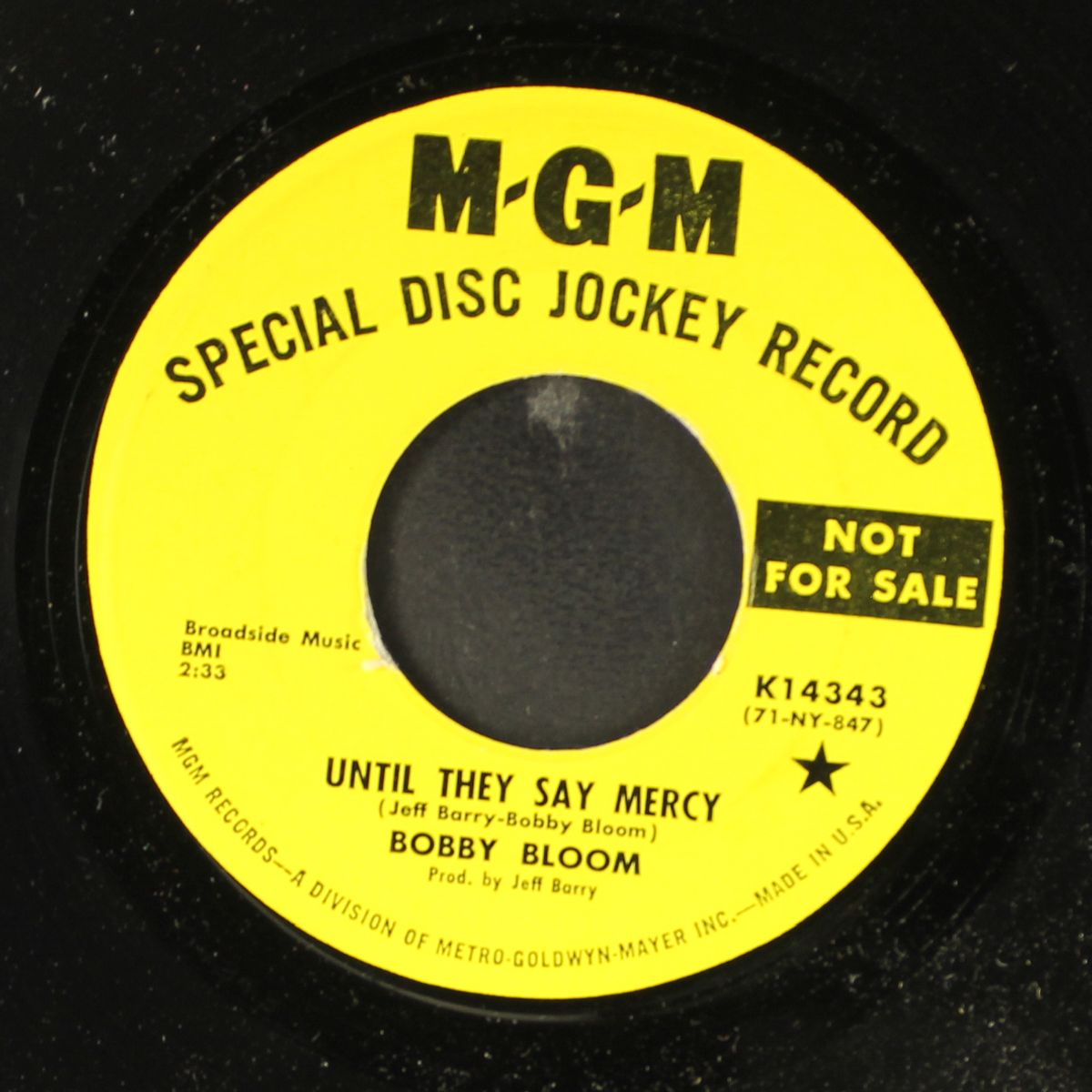 i really got it bad for you / until they say mercy by BOBBY BLOOM