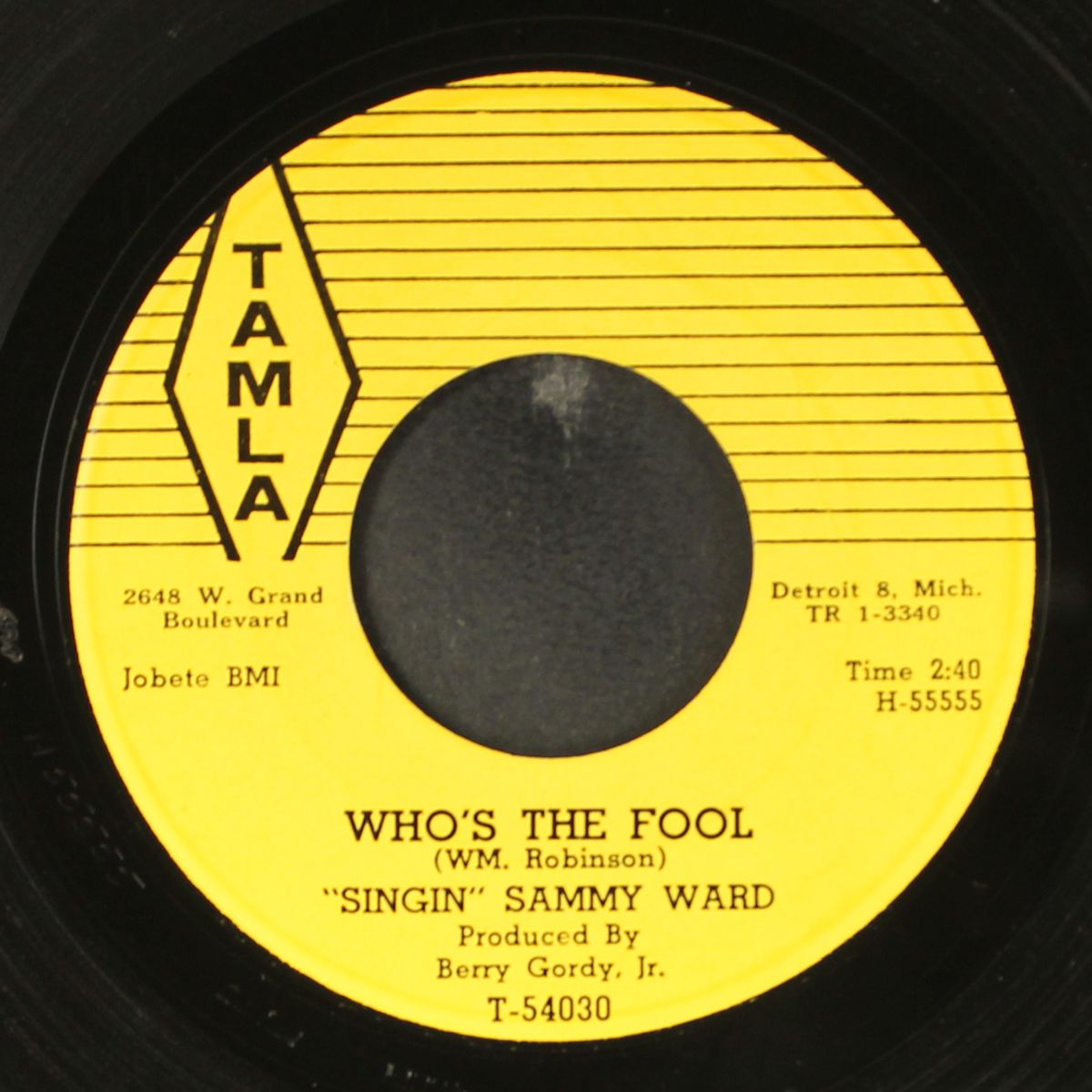 who's the fool / what child is really wild by SINGIN' SAMMY WARD
