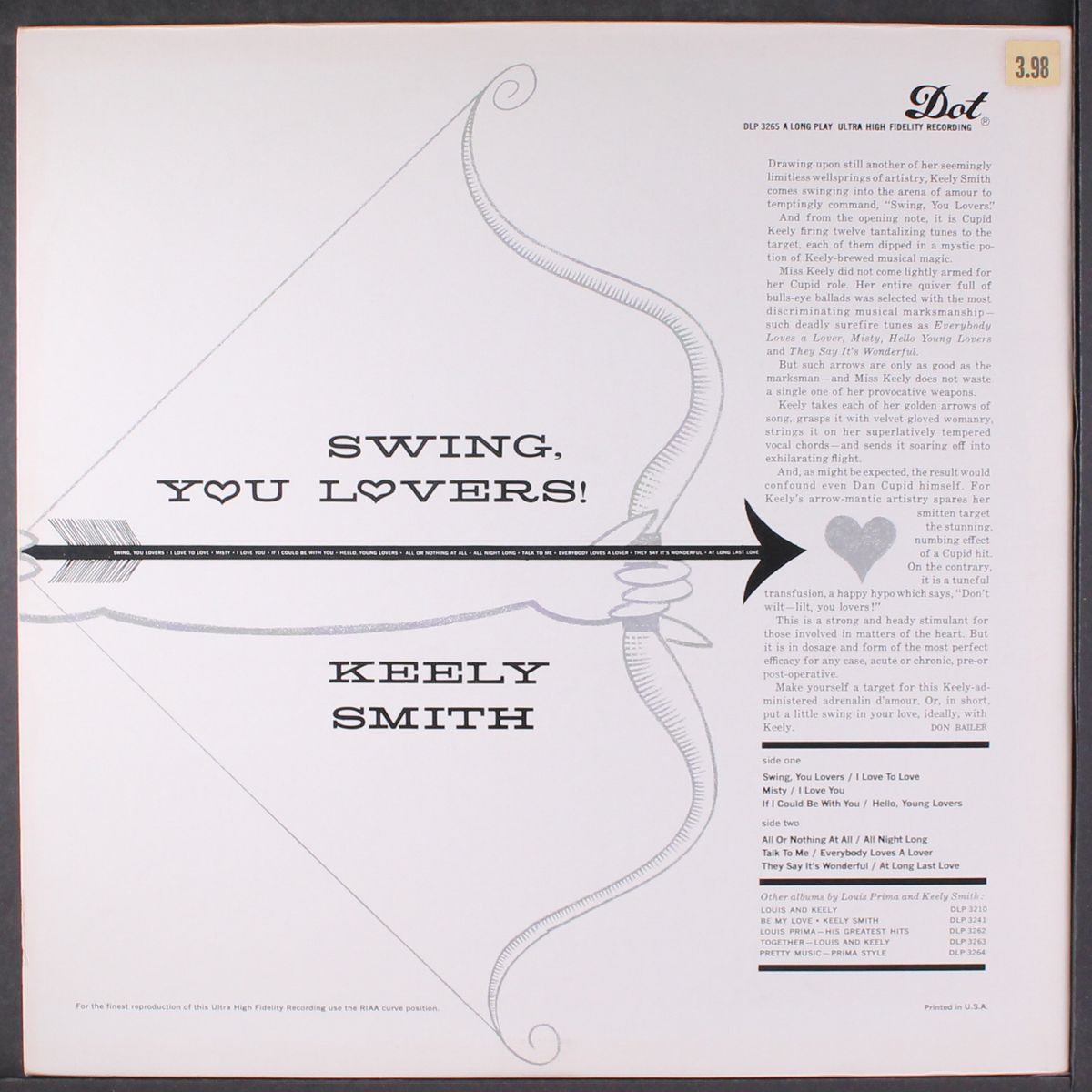 swing, you lovers by KEELY SMITH