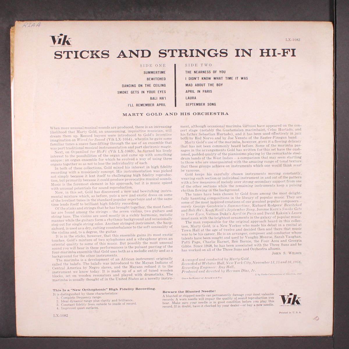 sticks and strings in hi-fi by MARTY GOLD