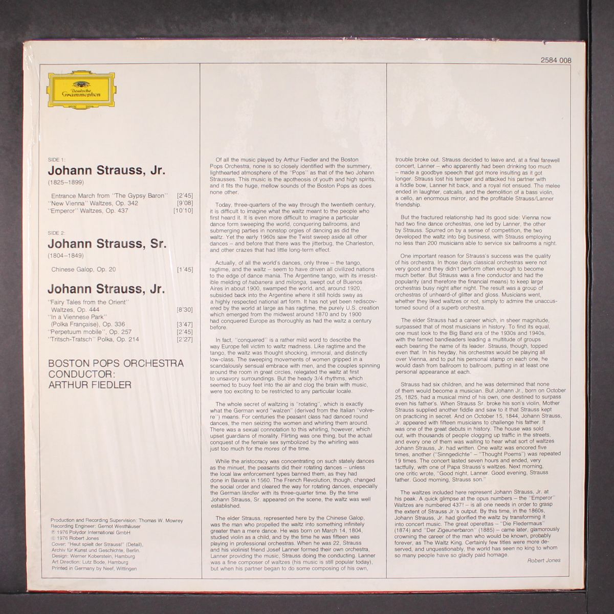 strauss by ARTHUR FIEDLER