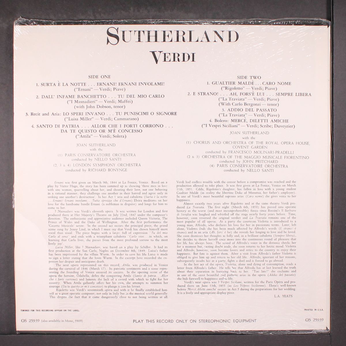 plays verdi by JOAN SUTHERLAND
