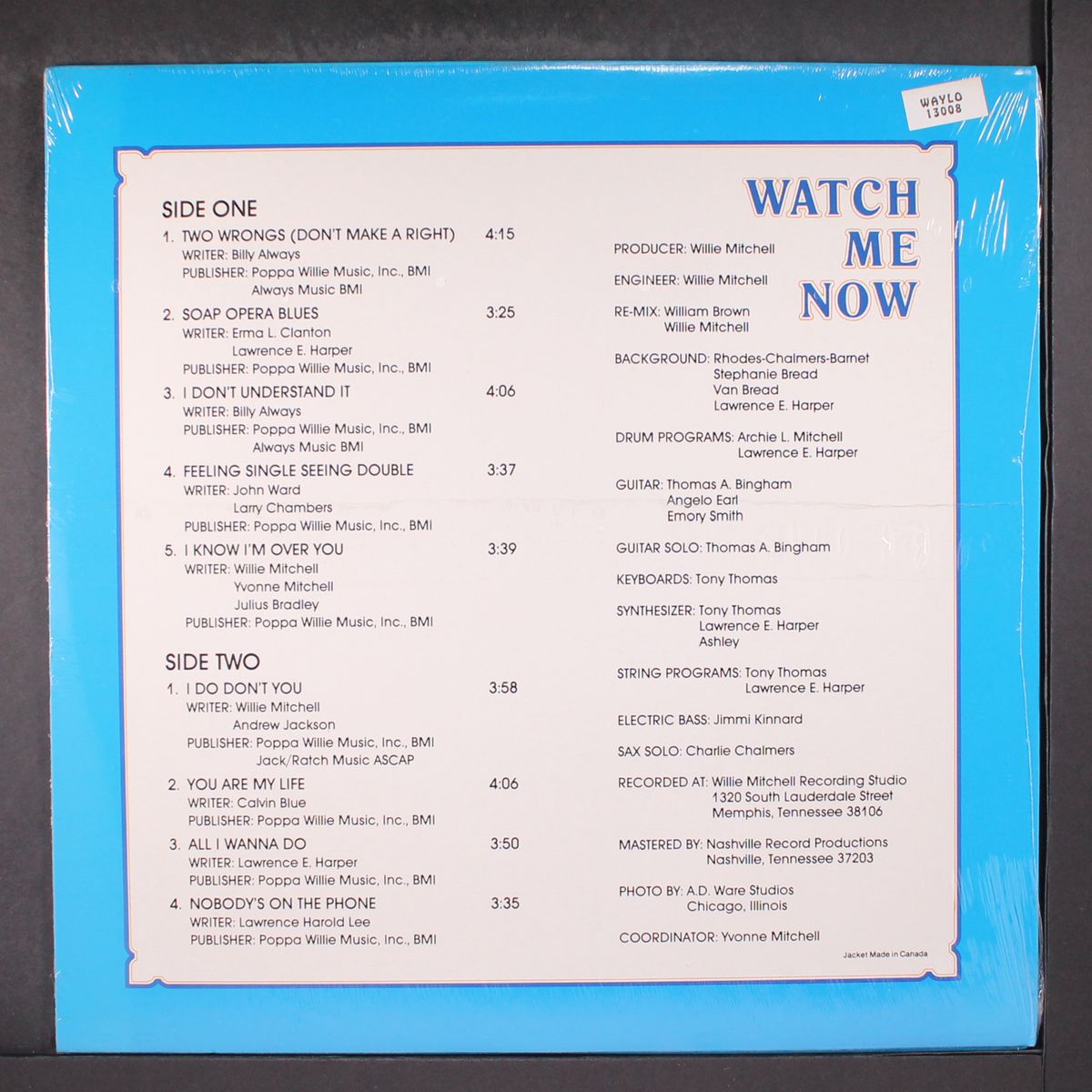 watch me now by OTIS CLAY