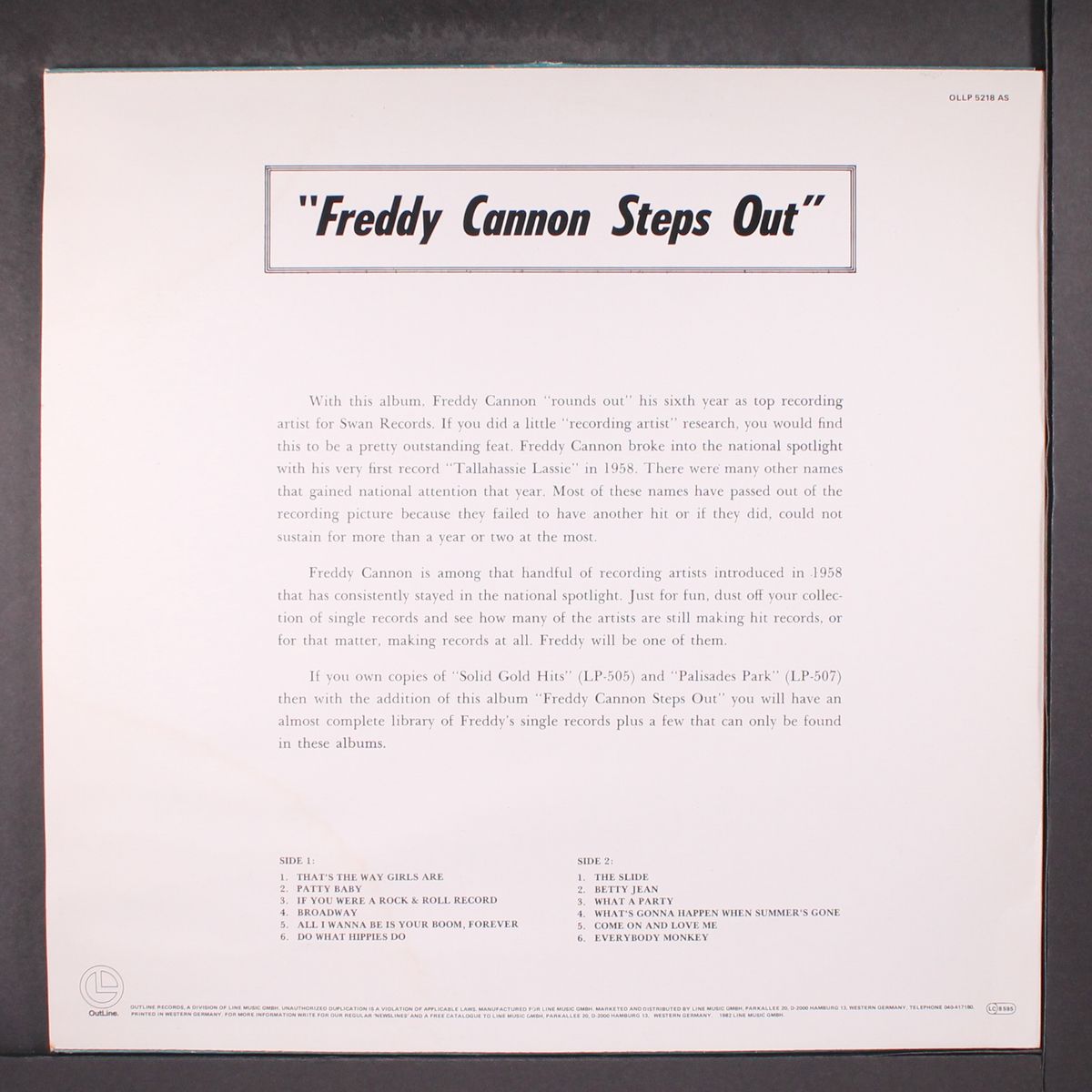 steps out by FREDDY CANNON