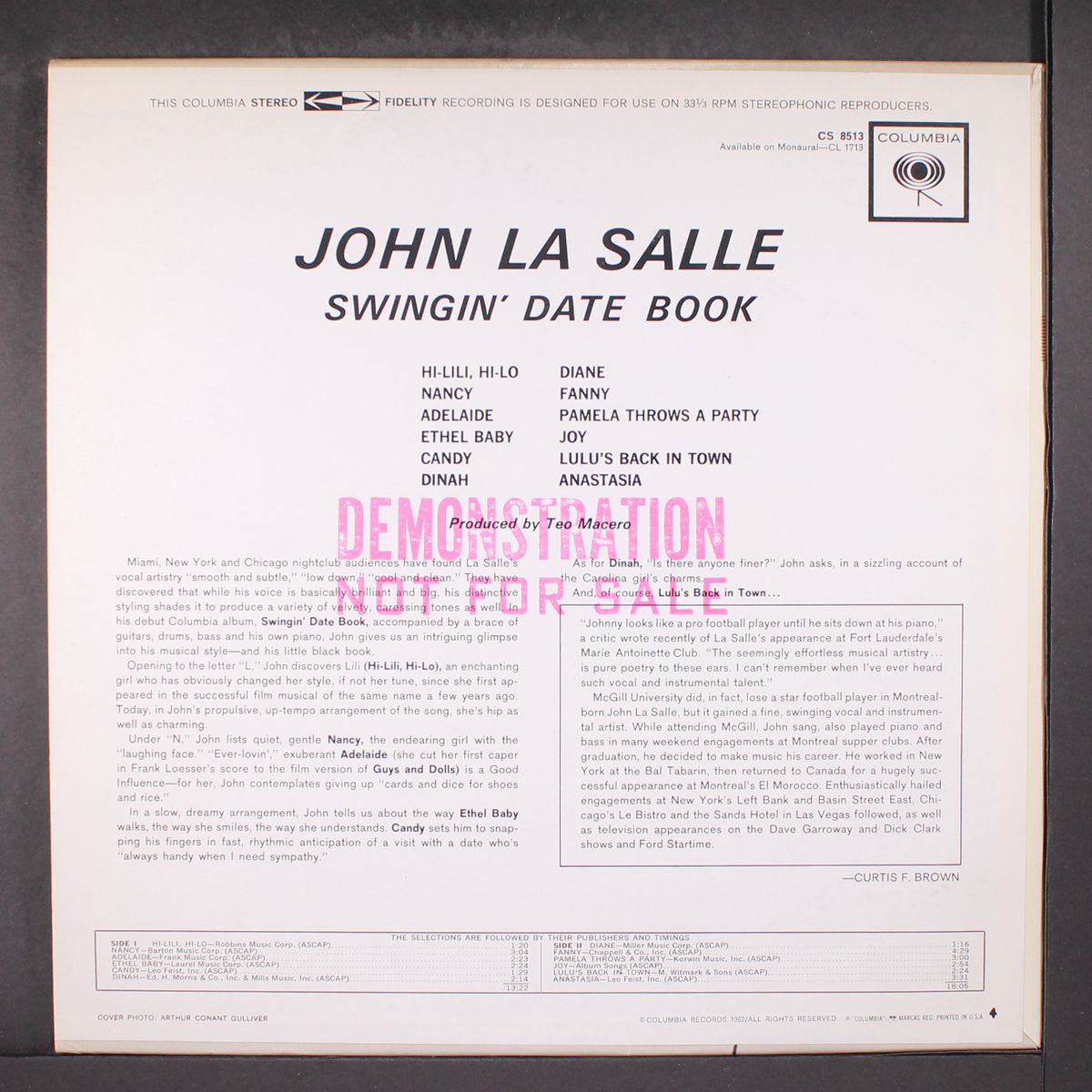 swingin' date book by JOHN LA SALLE