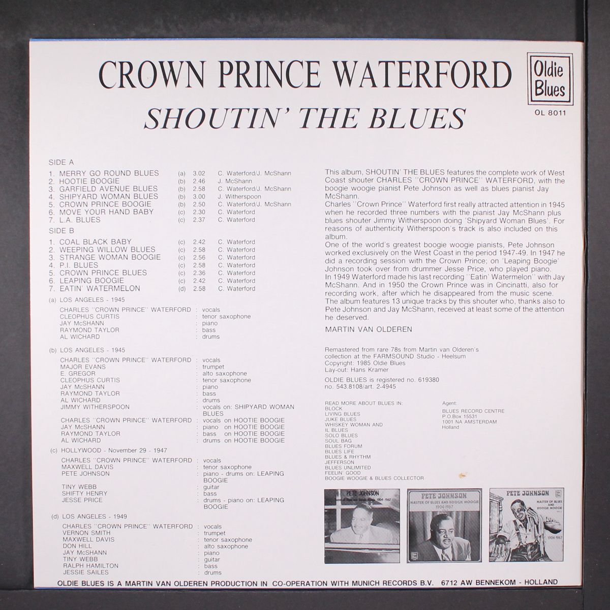 shoutin' the blues by CROWN PRINCE WATERFORD