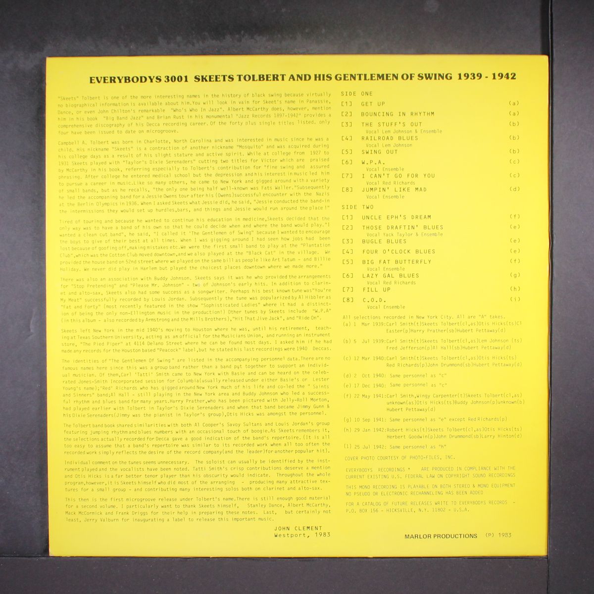 1939-1942 by SKEETS TOLBERT & HIS GENTLEMEN OF SWING