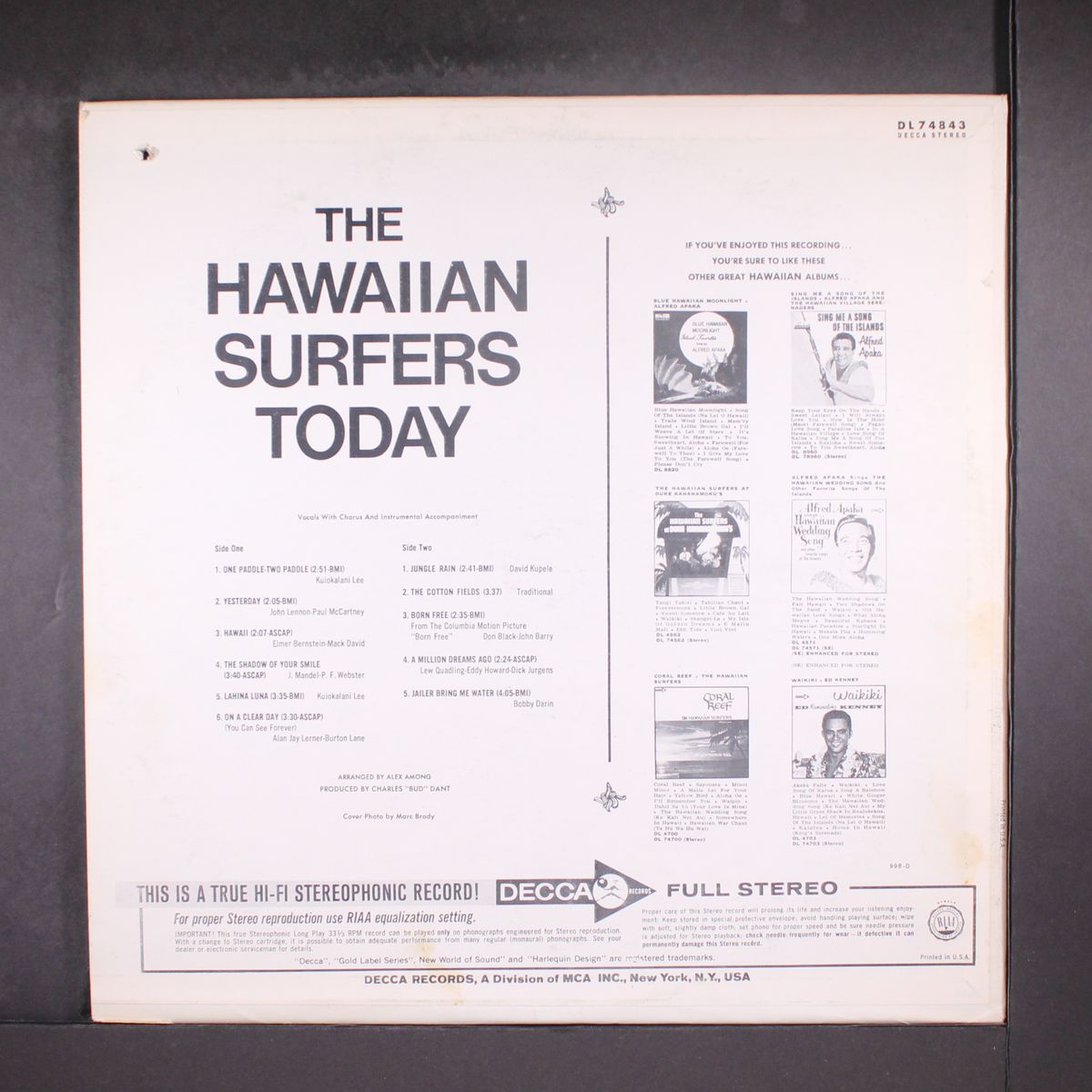 today by HAWAIIAN SURFERS
