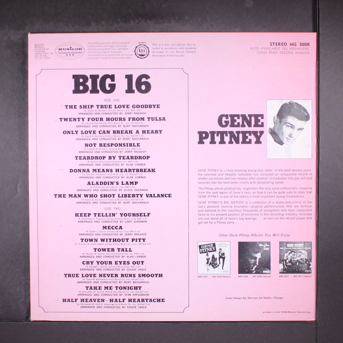 gene pitney's big sixteen by GENE PITNEY