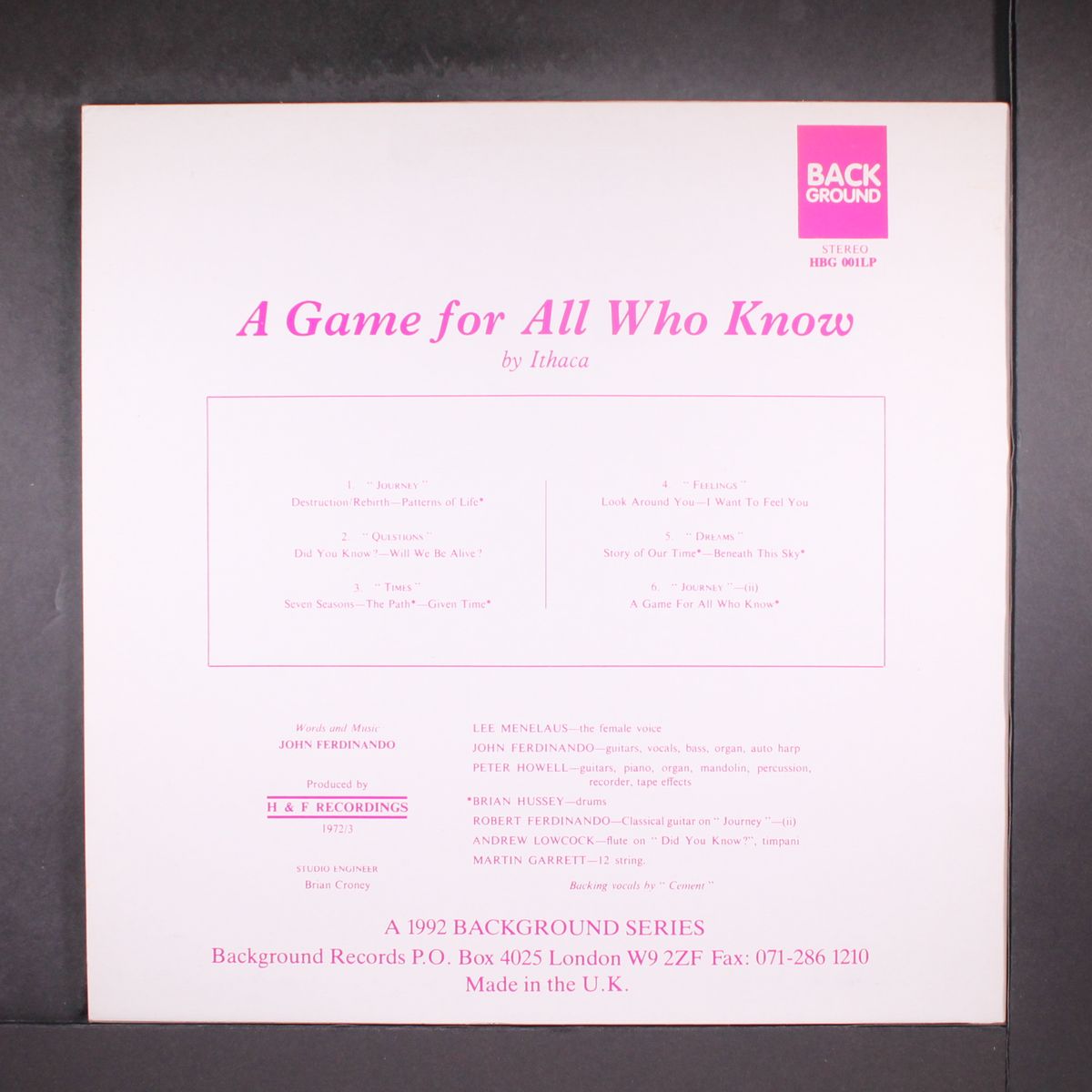 a game for all who know by ITHACA
