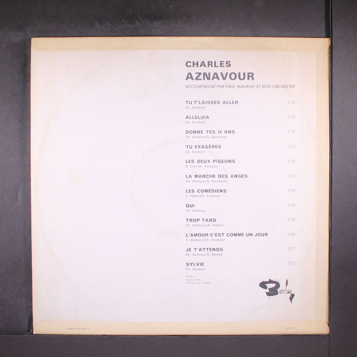 album no. 1 by CHARLES AZNAVOUR