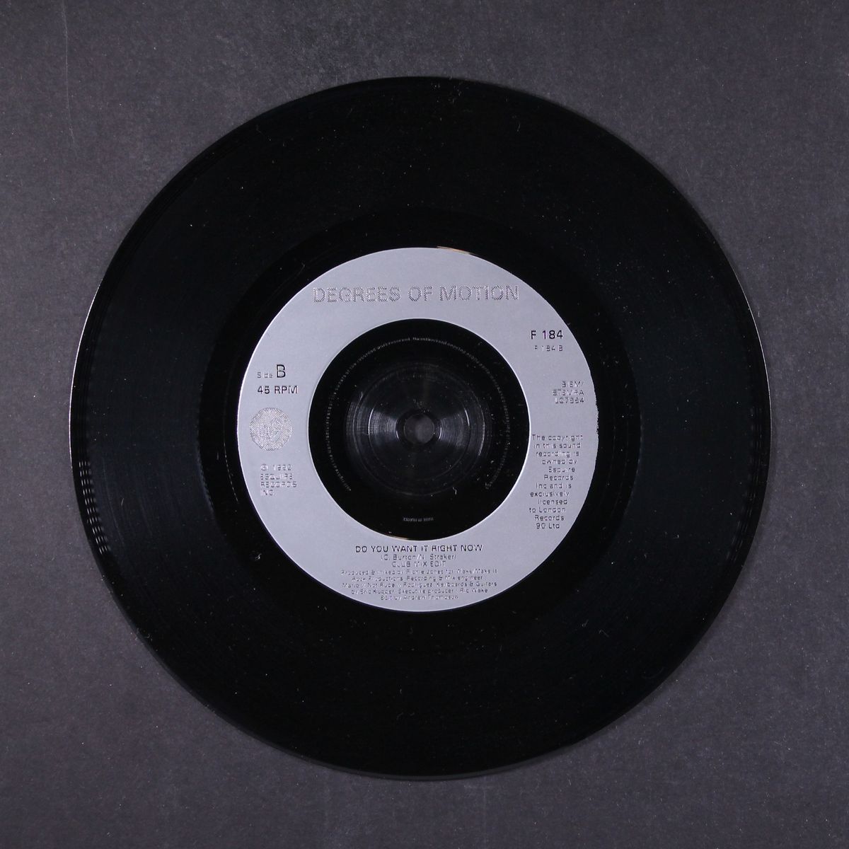 do you want it right now by DEGREES OF MOTION