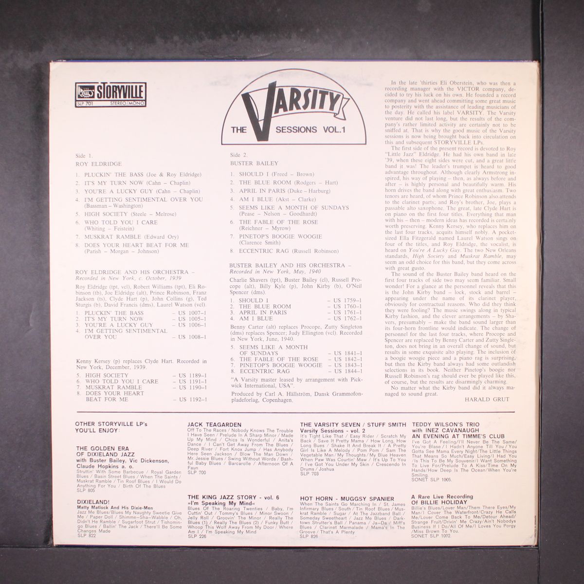 varsity sessions vol. 1 by ROY ELDRIDGE