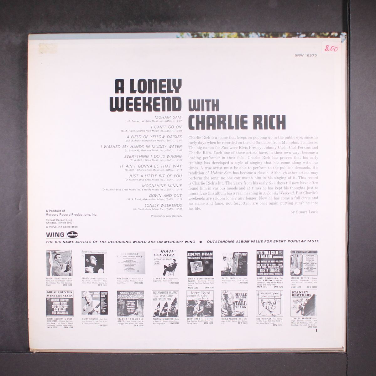 a lonely weekend with by CHARLIE RICH