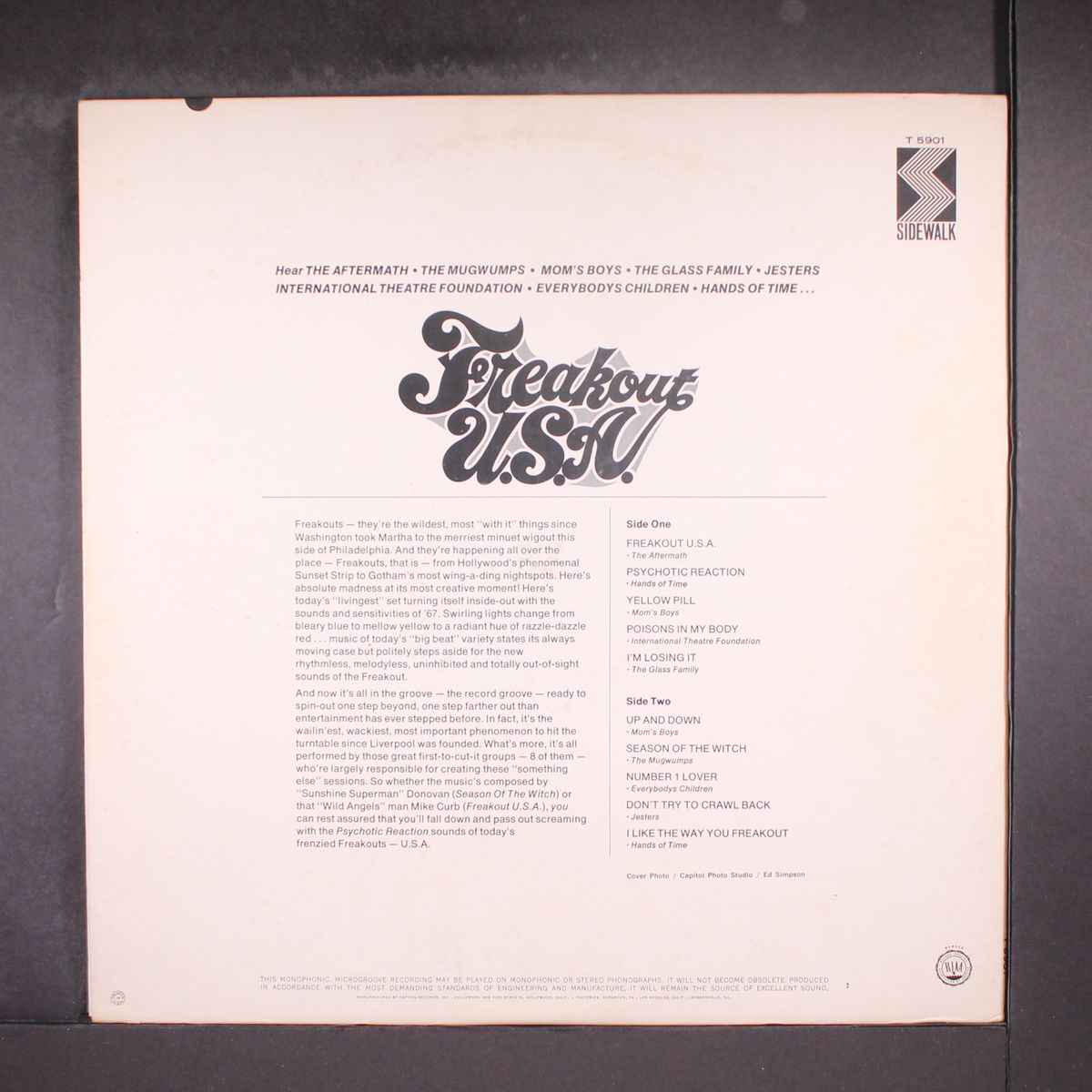 freakout u.s.a. by GLASS FAMILY & OTHERS