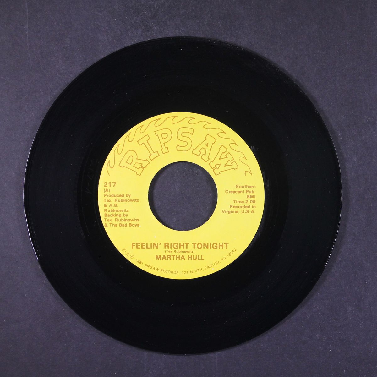 feelin' right tonight / fujiyama mama by MARTHA HULL