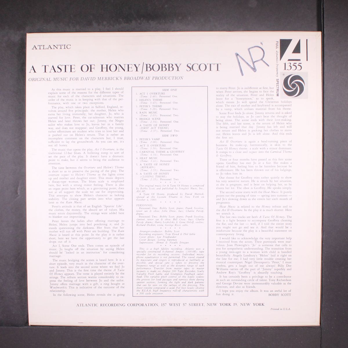 a taste of honey by BOBBY SCOTT