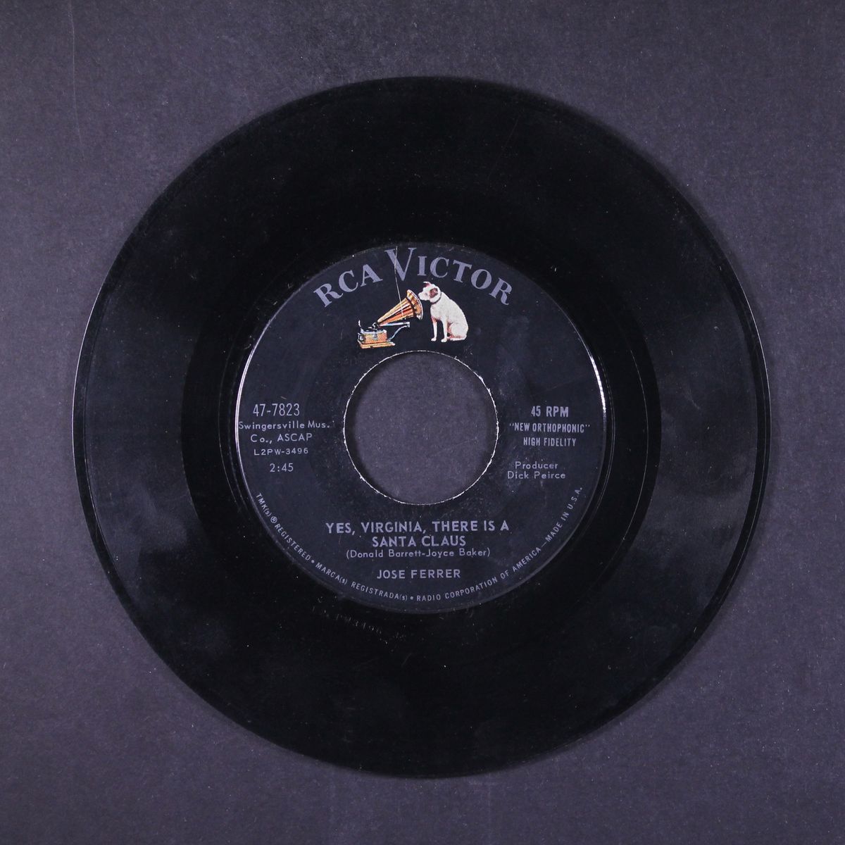 yes, virginia, there is a santa claus / santa's marching song by JOSE FERRER