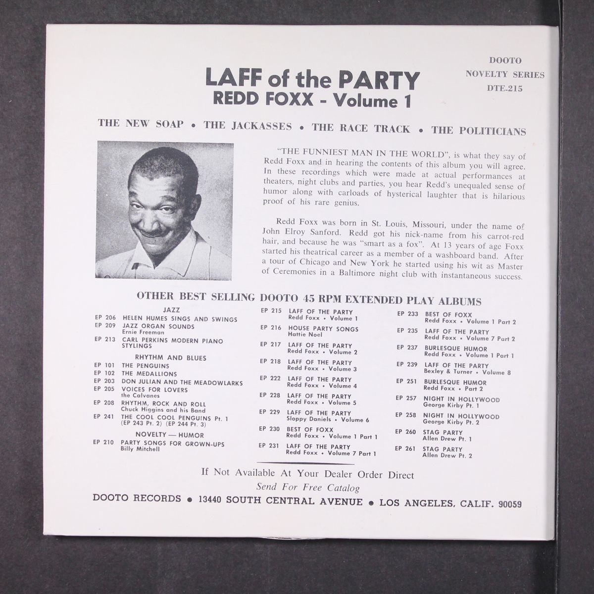 laff of the party, vol. 1 by REDD FOXX
