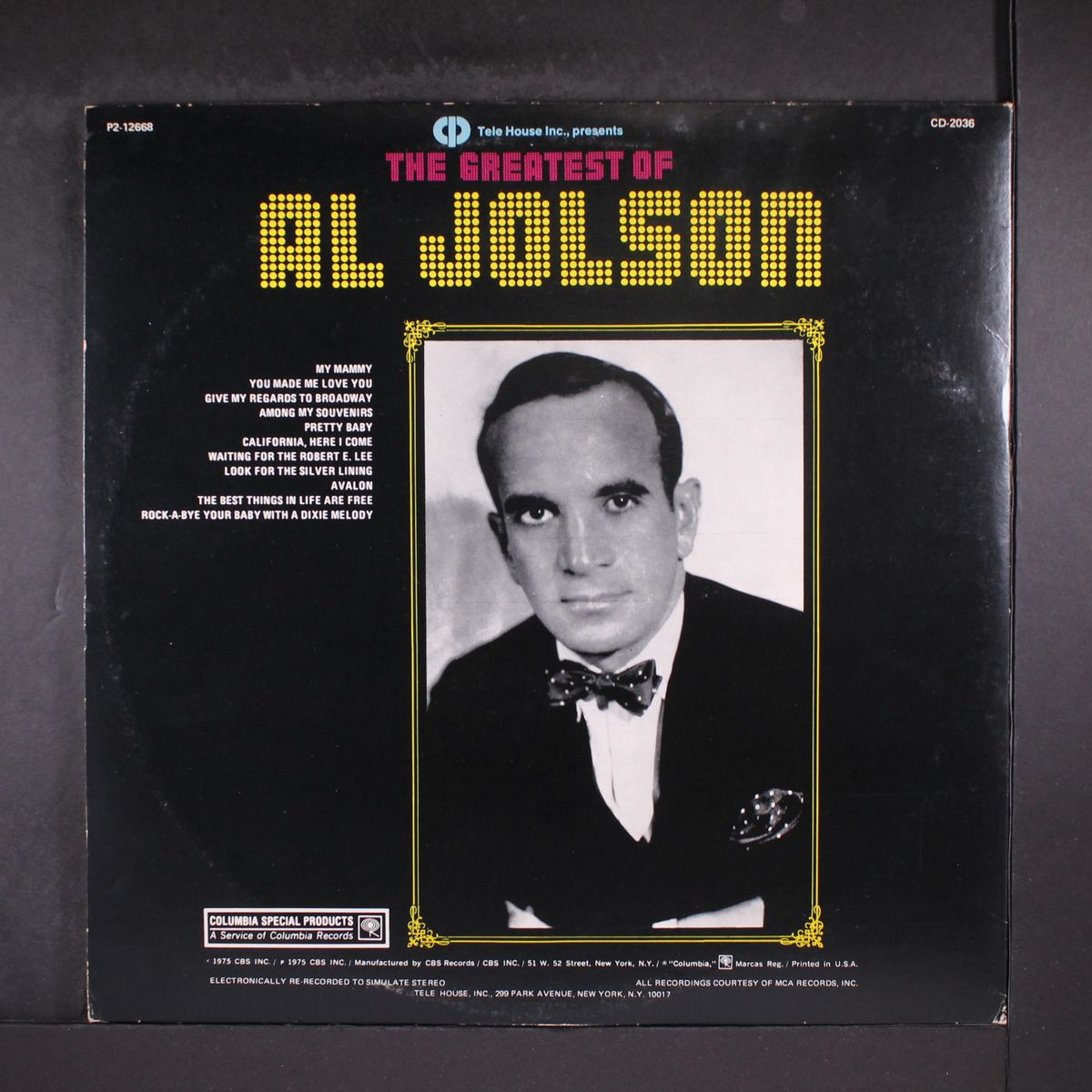 the world's greatest entertainer by AL JOLSON