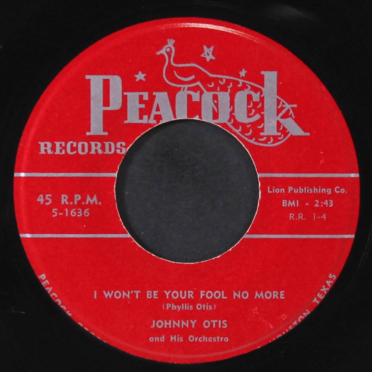 shake it / i won't be your fool no more by JOHNNY OTIS