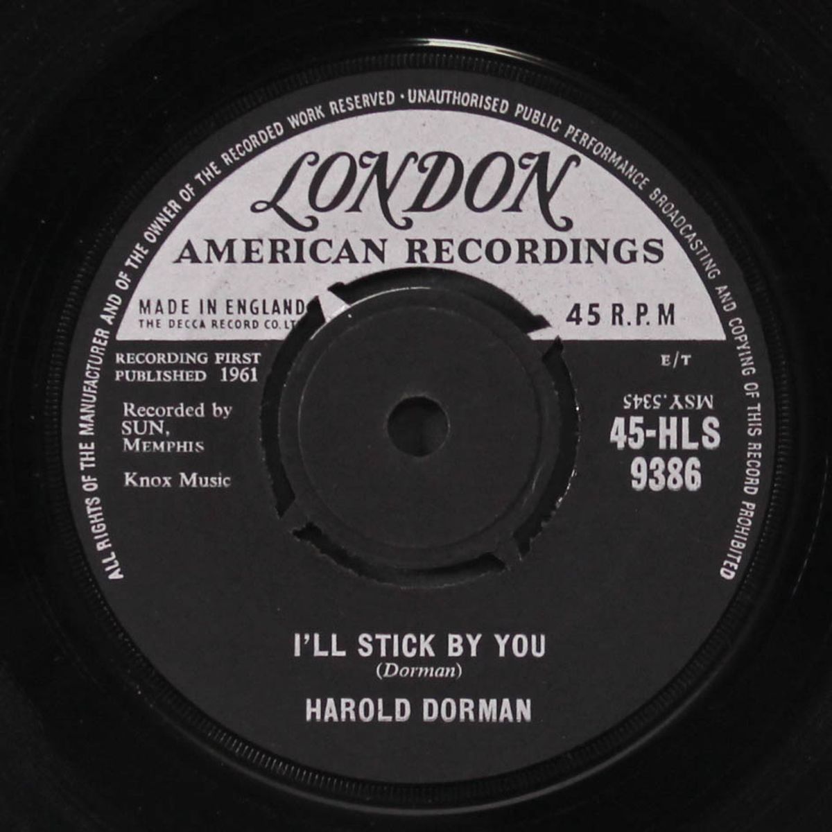 there they go / i'll stick by you by HAROLD DORMAN